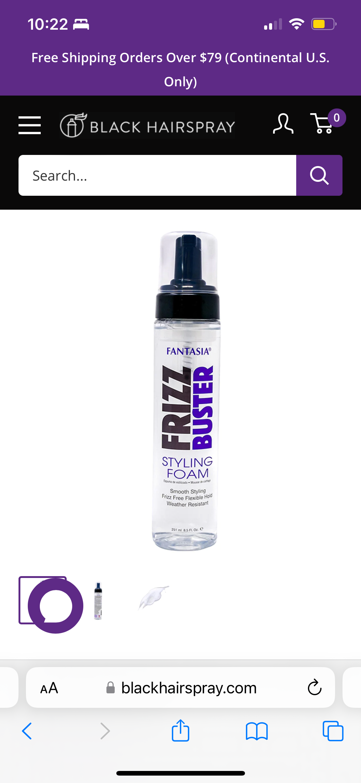 Frizz Buster Styling Foam (8.5 oz) - NEW! – Fantasia Hair Care