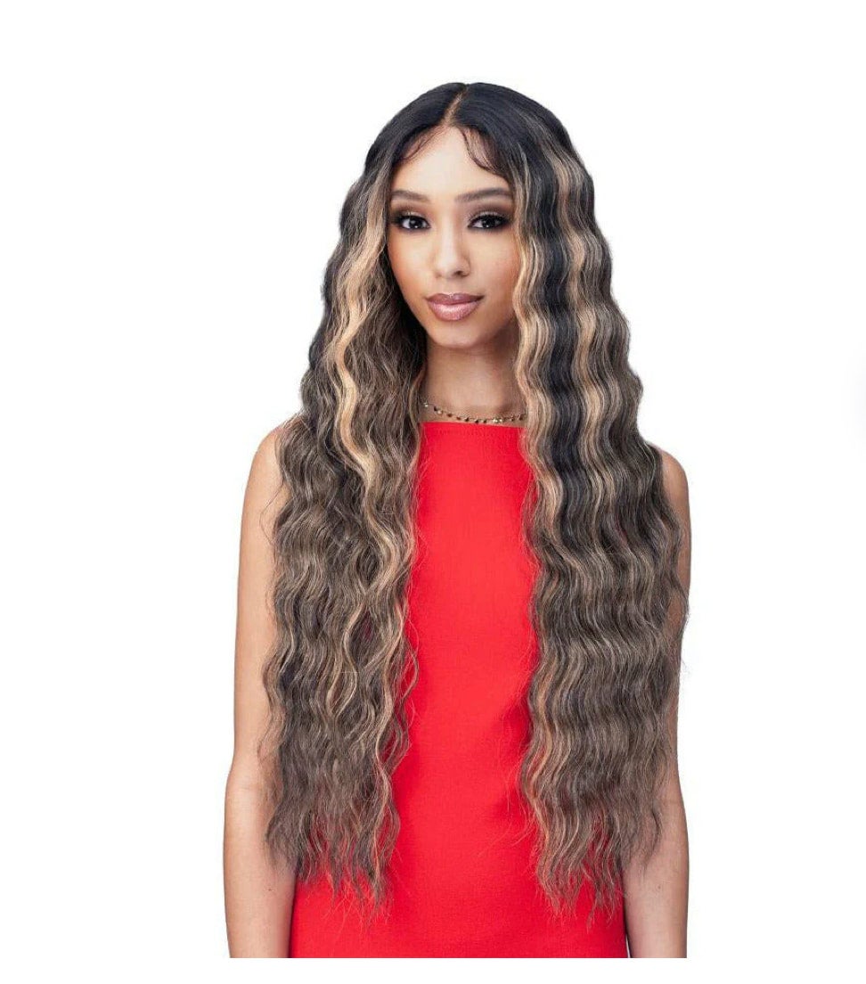 Bobbi Boss Human Hair Blend Miss Origin HD Lace Frontal Wig MOLP002 KABA  (1) | Ryan Skye Beauty Supply